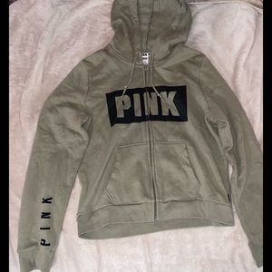 Pink zip up hoodie